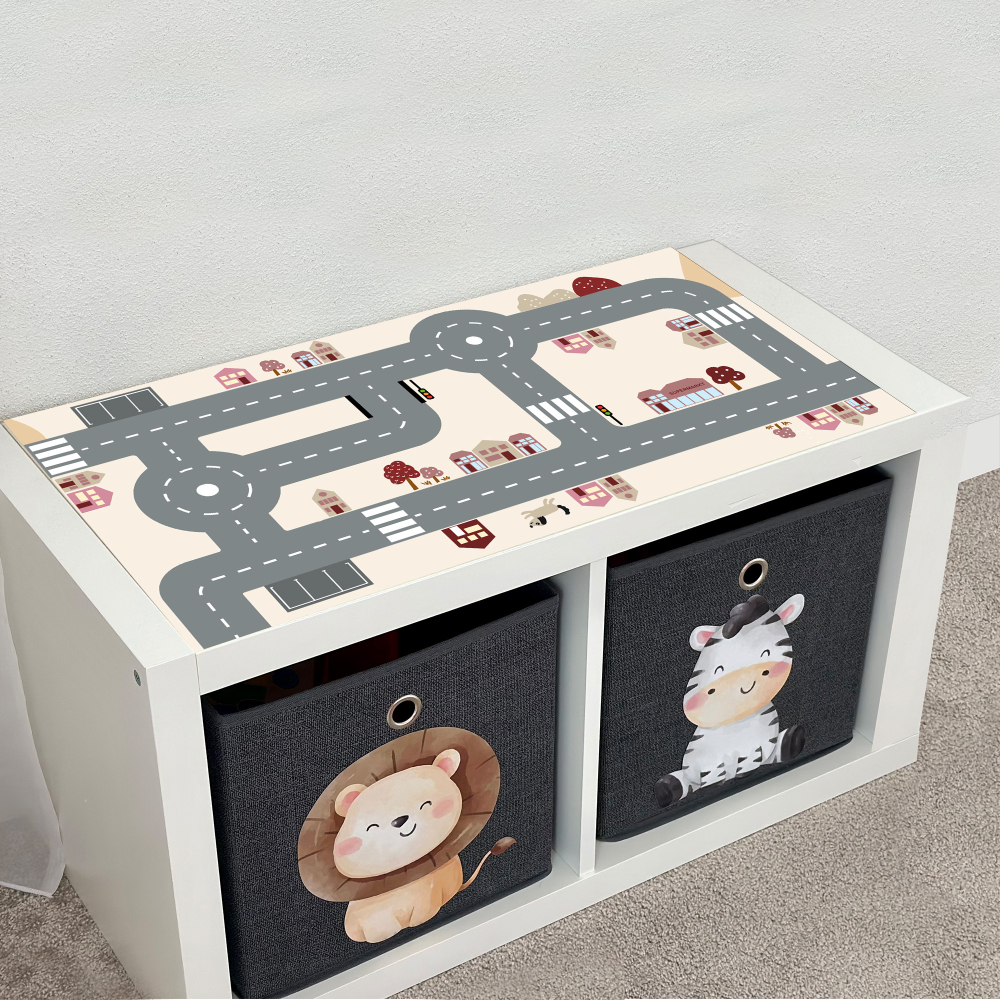 Spielstraße Ikea Kallax 2er - Rosa
